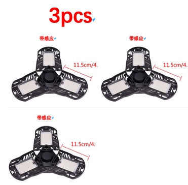 General Deformable Lamp Garage Light Radar Warehouse Outdoor DealSniper.net White 60W sensor 3pcs