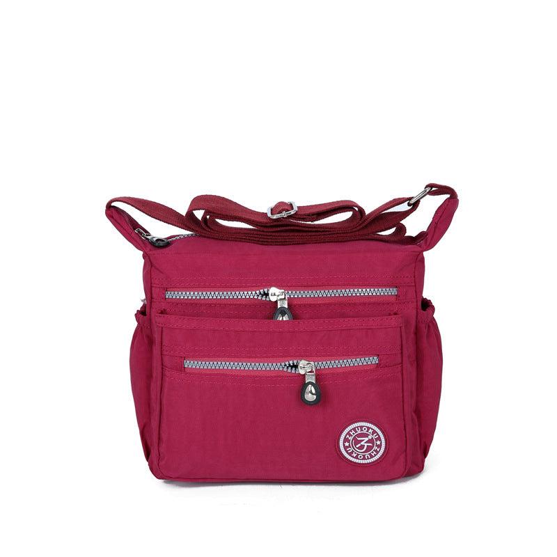 New handbag new shoulder bag lady cross waterproof nylon bag bag factory direct Women DealSniper.net Red
