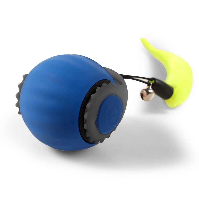 Pet With Gravity Sudden Ball Cat Toy Ball Automatic Funny Cat Pets DealSniper.net Blue Upgraded Gun Grip