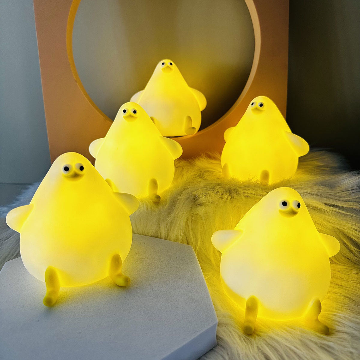 Warm Lovely Cute Cartoon Silicone Sea Gull Night Light Holidays DealSniper.net