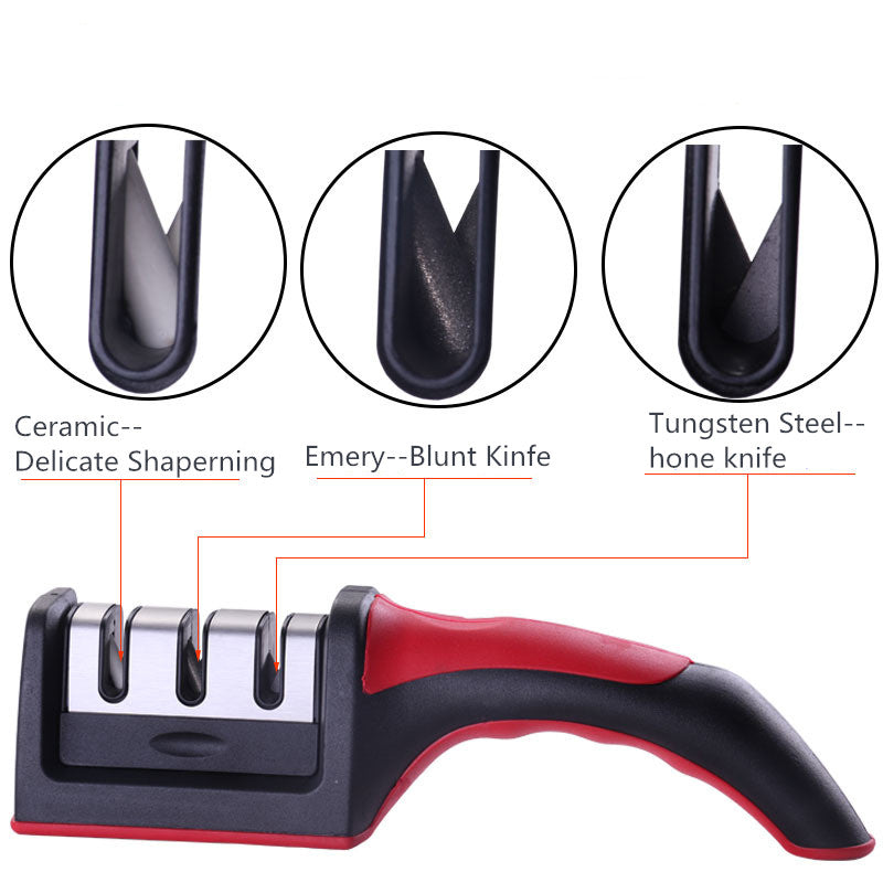 Professional Knife Sharpener Kitchen Sharpening Stone Whetstone Tungsten Steel Diamond Ceramic Kitchen Knifes Accessories Kitchen DealSniper.net