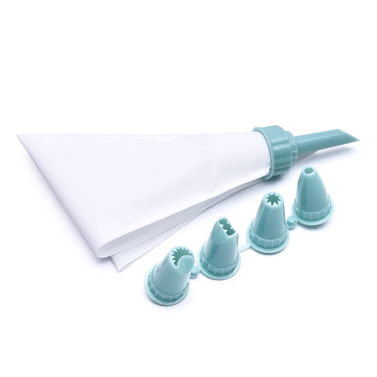 5Sets Of Cream Mounted Nozzles Kitchen Gadgets Kitchen DealSniper.net Green Pastry Bag
