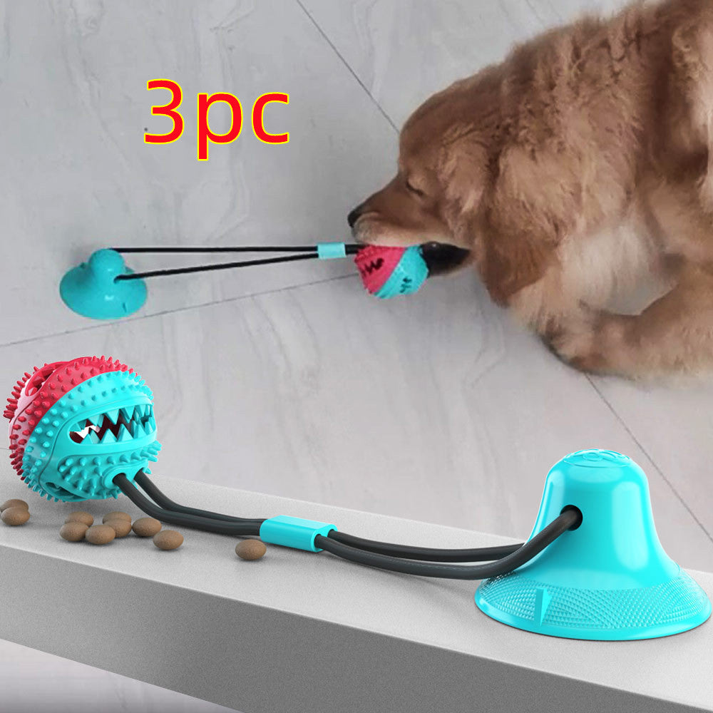 Sucker drawstring ball Pets DealSniper.net A Style Red Blue 3pcs