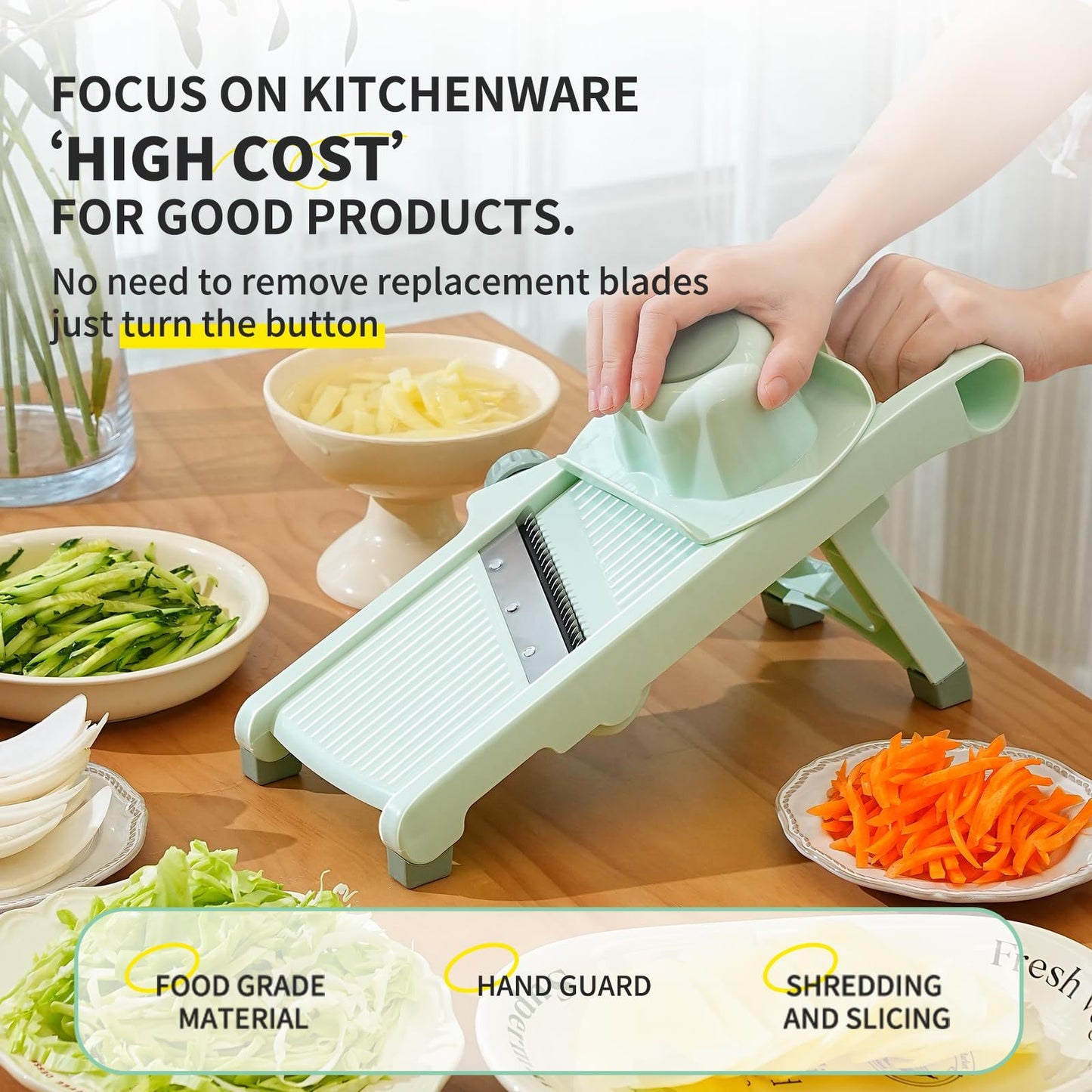 Cutting Potato Slicer Shredder Multifunctional Fruit Julienne Slicer Kitchen DealSniper.net