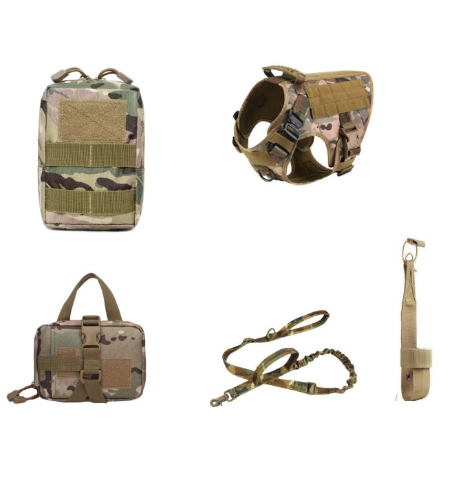 Tactical Dog Harness Pet German Shepherd K9 Training Vest Pets DealSniper.net Cp color L