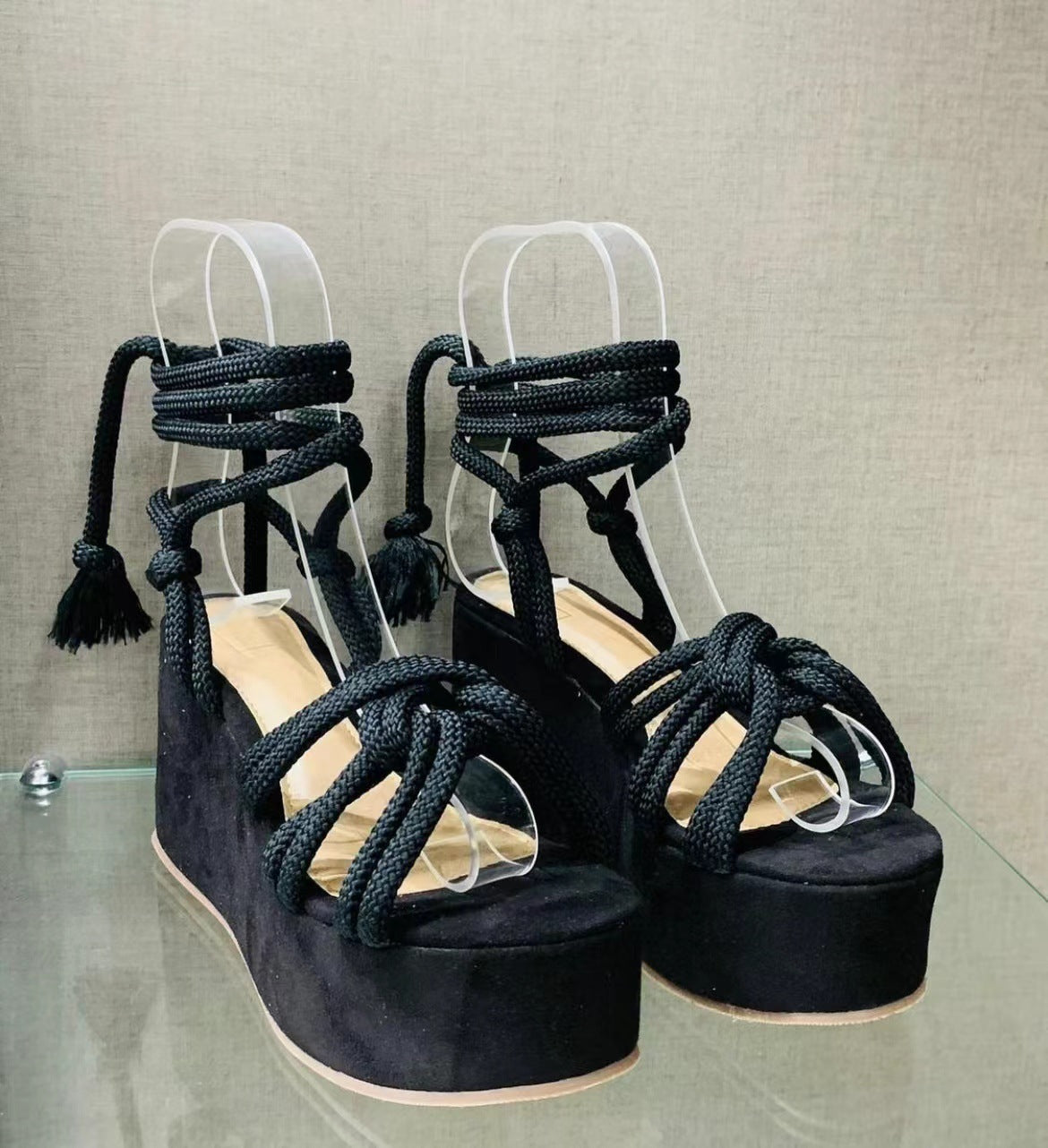 Summer Women Wedges Shoes High Heel Strappy Sandals Women DealSniper.net