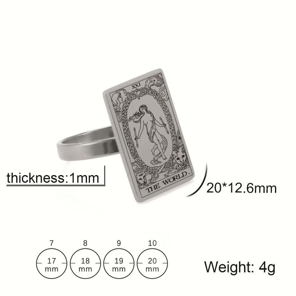 Steel Ring Net Celebrity Small Red Book Push Jewelry Jewelry DealSniper.net White12 10