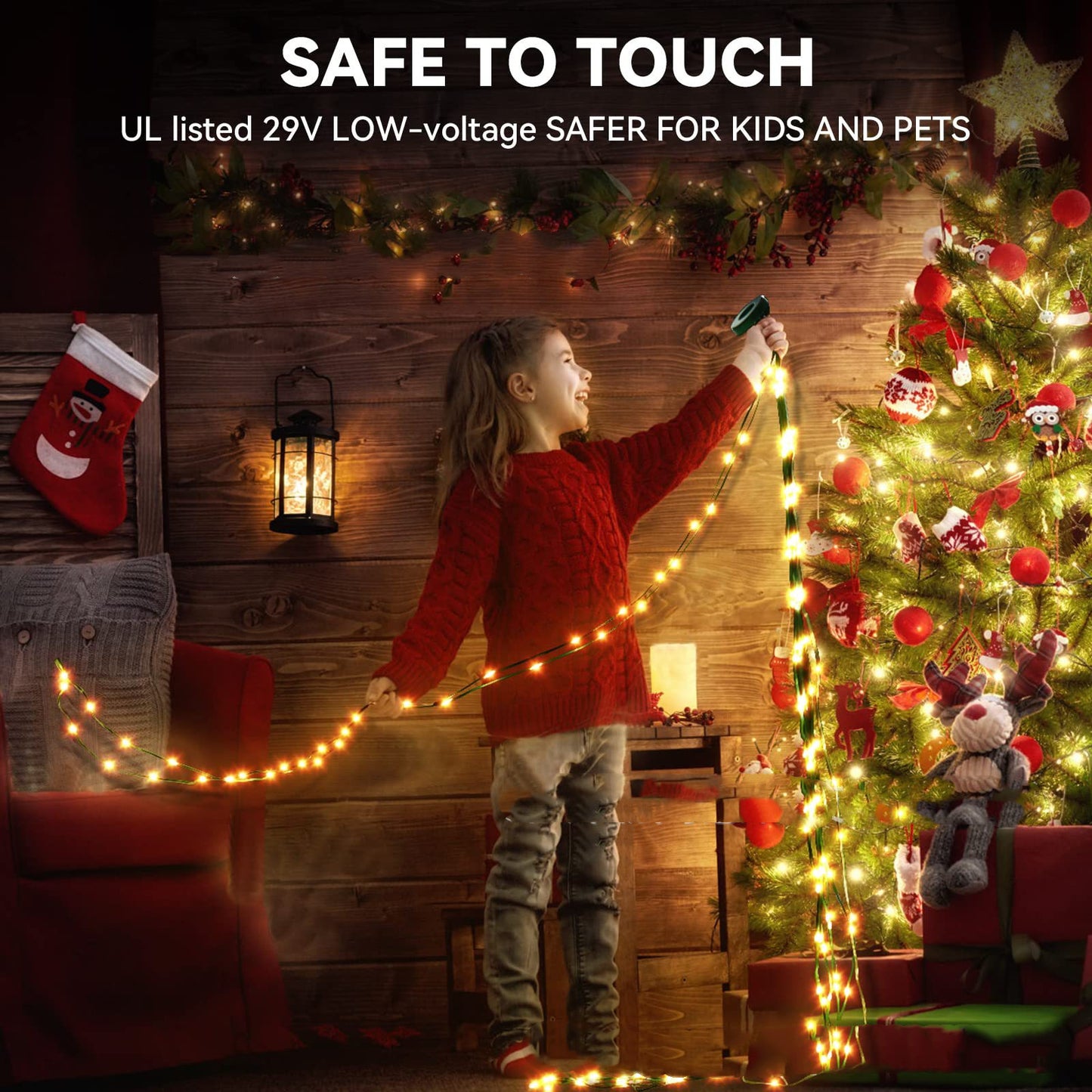 Magic Color Christmas Tree APP Point Control Magic Color Rubber-covered Wire Lights Holidays DealSniper.net