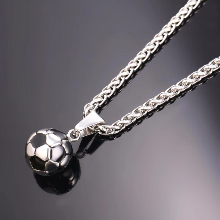 Stainless Steel World Cup Jewelry Pendant Jewelry DealSniper.net Steel color