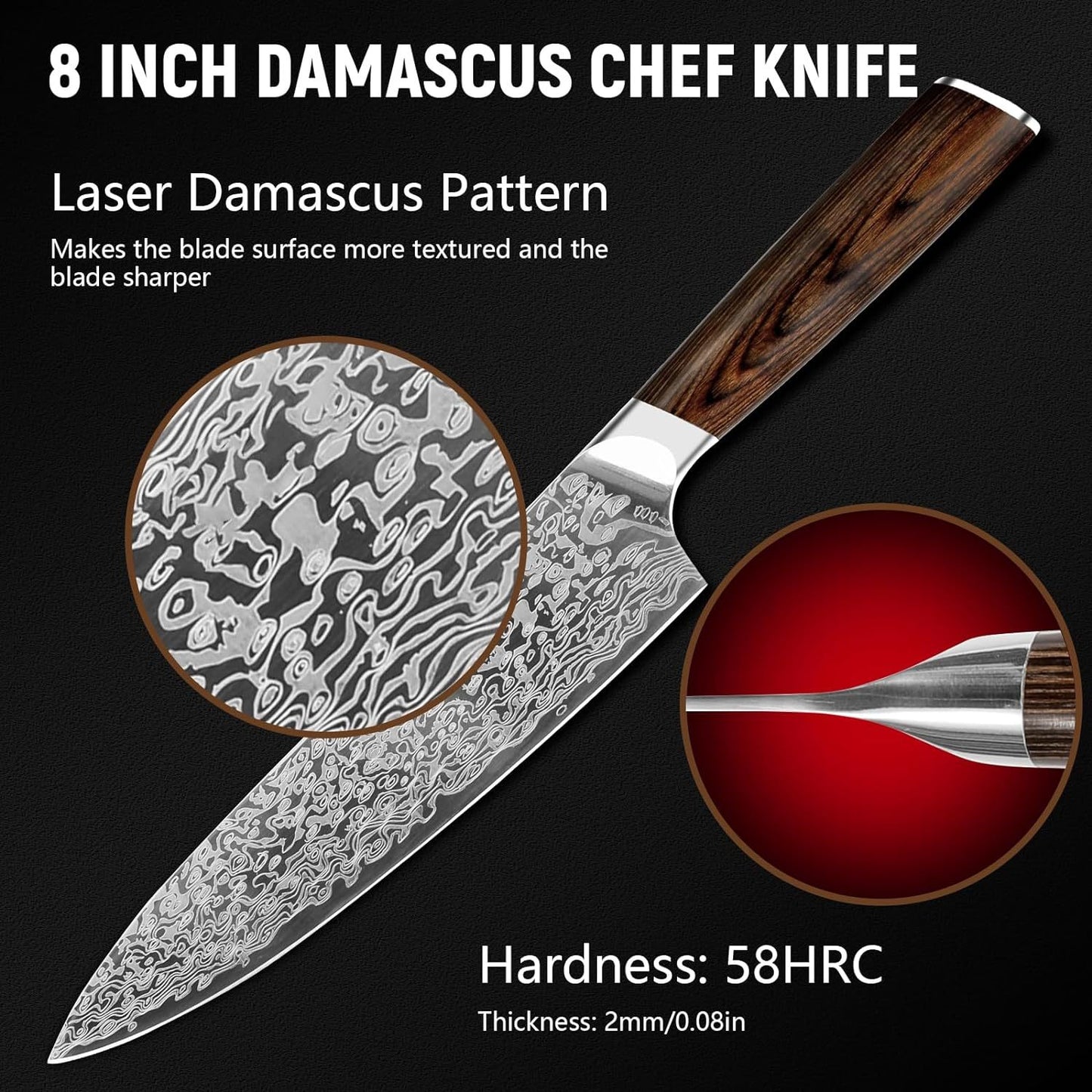 Japanese Vanadium Steel Chef Knife Sharp Kitchen Knives Kitchen DealSniper.net