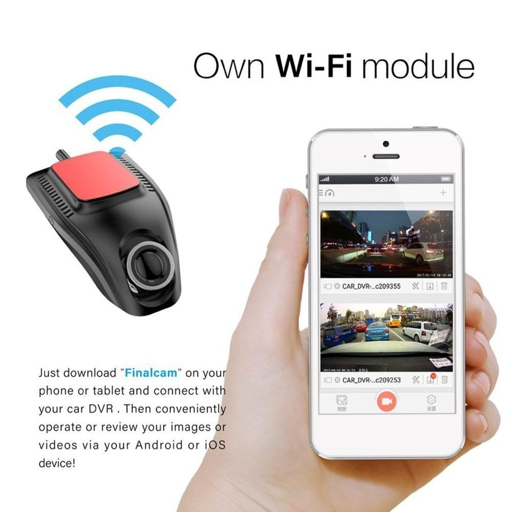 Small Eye Dash Cam Car DVR Recorder Camera With Wifi Full HD Vehicle DealSniper.net
