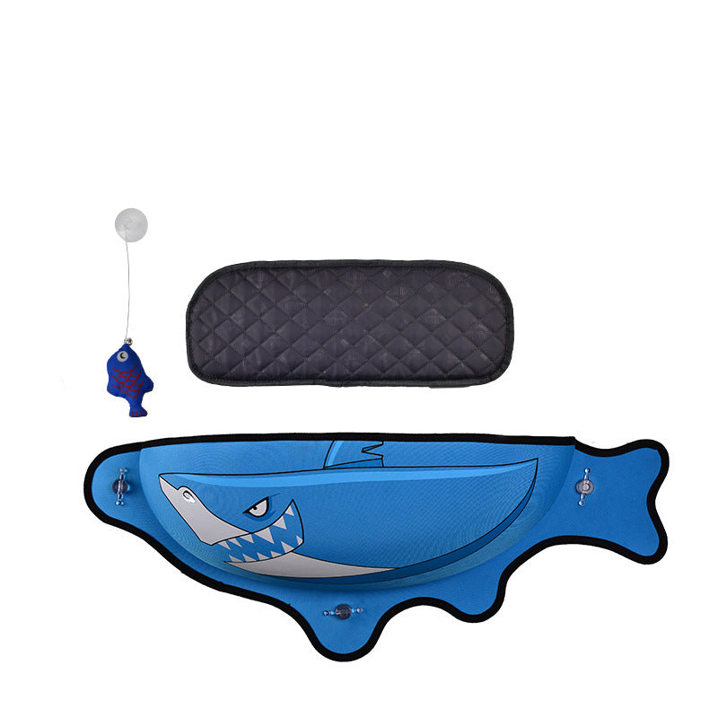 Pet Hammock Window Hanging Beds For Cats Rest Sleeping Playing House Pets DealSniper.net Blue 3
