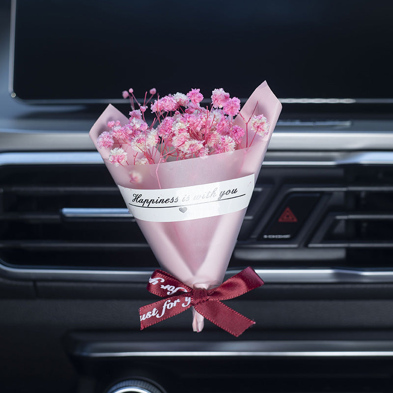 Dried Bouquet Car Aromatherapy Vent Vehicle DealSniper.net Fragrant Pink Starry Sky
