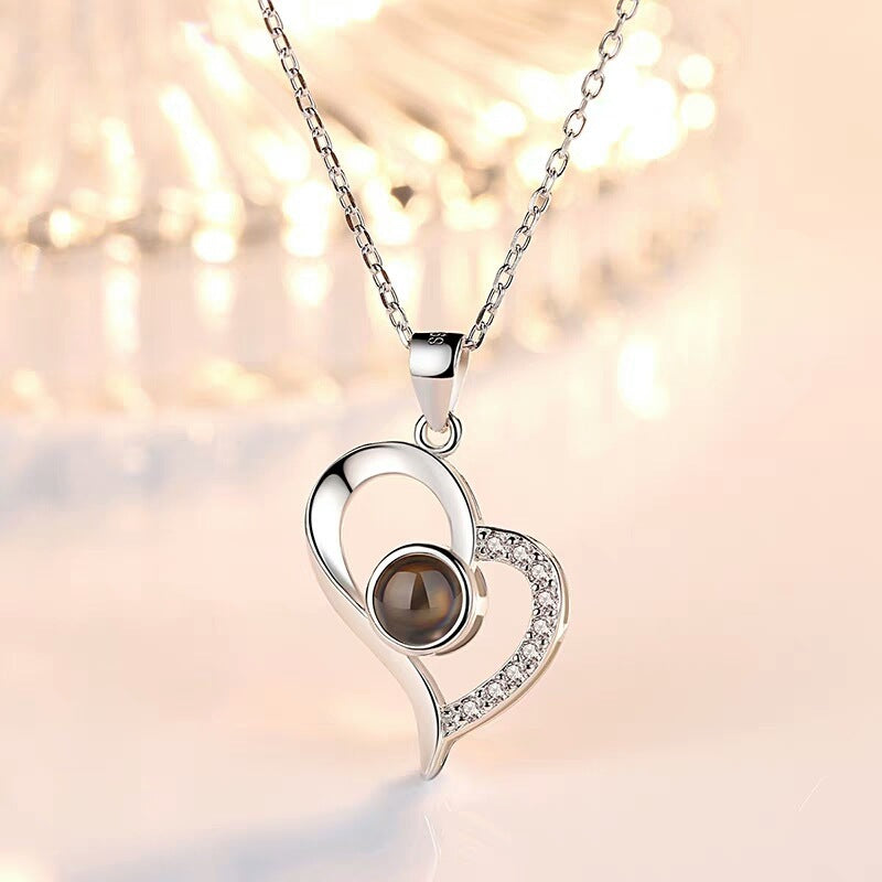 Women's Titanium Steel Non-fading Necklace Jewelry DealSniper.net UV Platinum plated