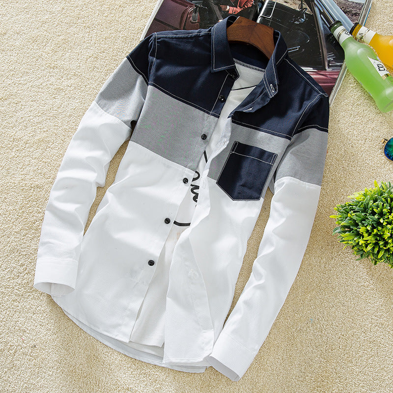The 2021 men's shirt men's slim casual summer all-match Shirt Youth clothing Mens S inch color Men DealSniper.net