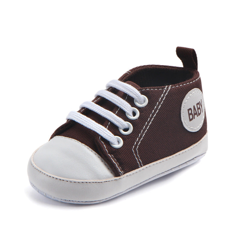 Canvas Classic Sports Sneakers Baby Boys Girls First Walkers Shoes Infant Toddler Soft Sole Anti-slip Baby Shoes Kids DealSniper.net 9 11cm