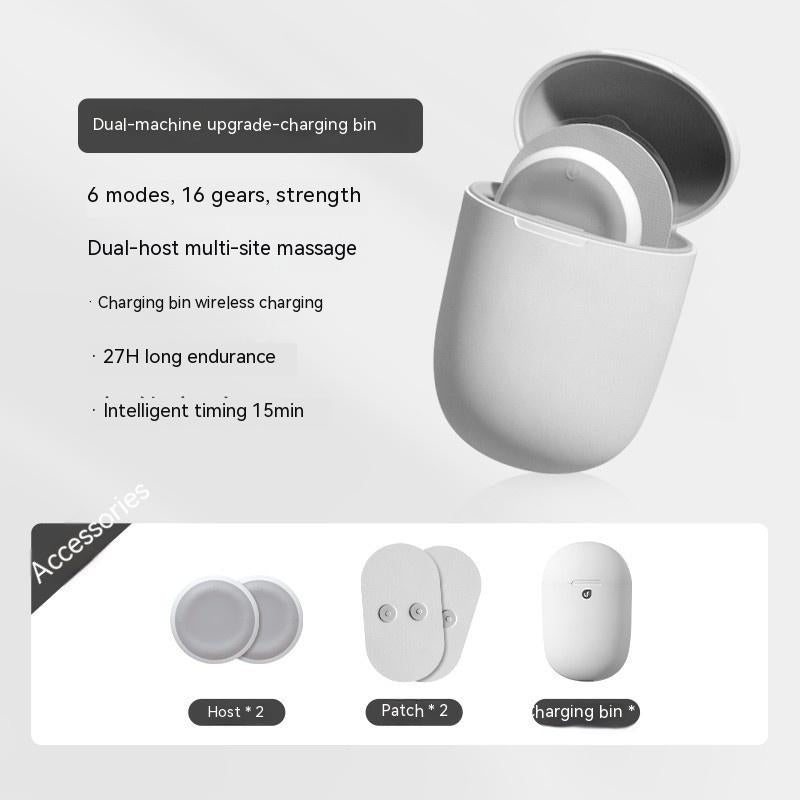 Pocket Massager Cervical Spine Massage Patch Low Frequency Pulse Health dealsniper-net White
