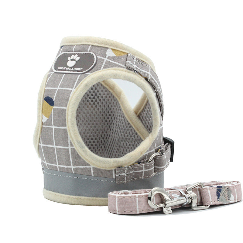 The New Dog Leash Reflective Strips Go Out At Night Pets DealSniper.net Khaki L