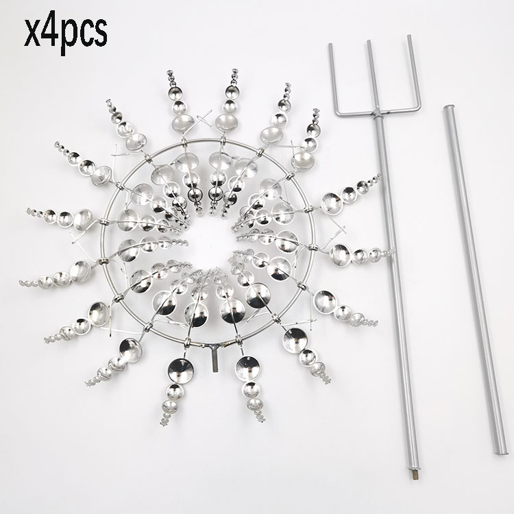 Unique And Magical Metal Windmill Unique And Magical Metal Windmill Garden DealSniper.net SilverX4pcs