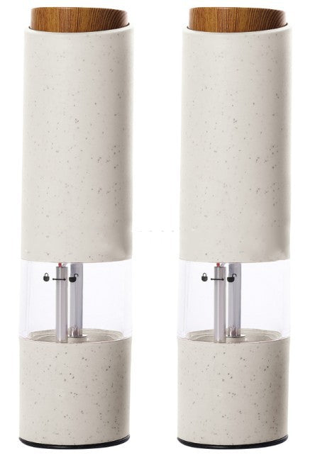 New Wheat Straw Pepper Mill Set Kitchen Gym From House White suit