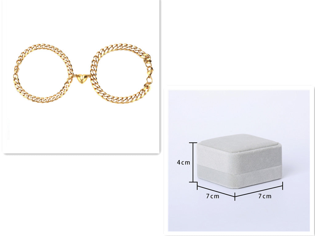 Love Magnet Attracts A Pair Of Male And Female Couple Bracelets Jewelry DealSniper.net Set