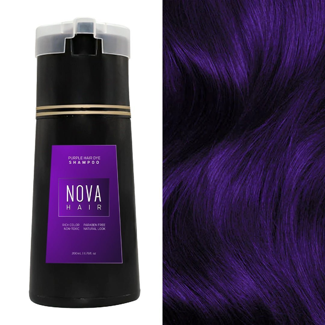 Hair Dyeing Hair Care Shampoo Natural Fast White Hair Dyed Beauty DealSniper.net E Purple 200ml 1PCS
