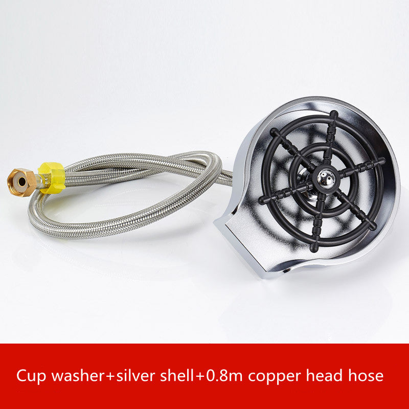 Bar Counter Cup Washer Sink High-pressure Spray Kitchen DealSniper.net White set