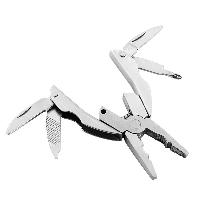 Multi-tool Pliers Mini Multi-purpose Folding Pliers Outdoor Products Tools dealsniper-net Silver1