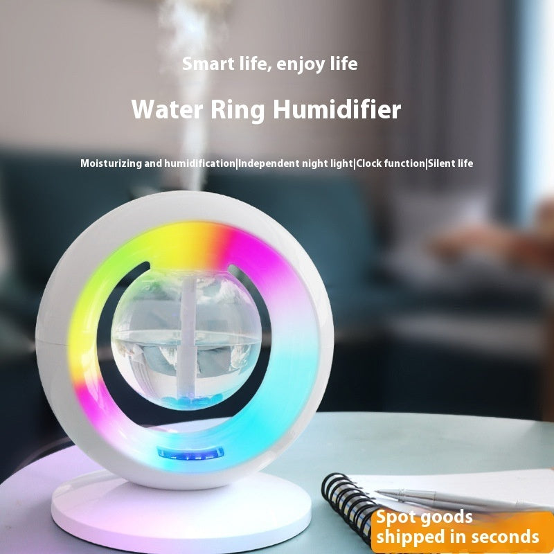 Heavy Fog Clock Humidifier Colorful Night Lamp House DealSniper.net