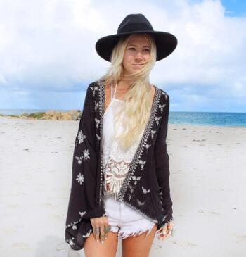 Summer Seaside Blouse Chiffon Cardigan Voile Jacket Women DealSniper.net