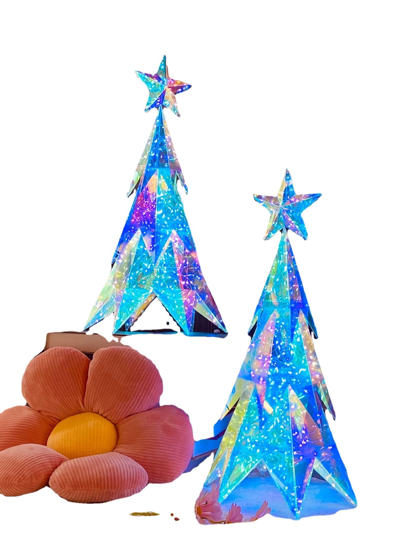 Illusory Glow Christmas Tree Decorations Home Decor Gym From House Glowing Christmas Tree USB