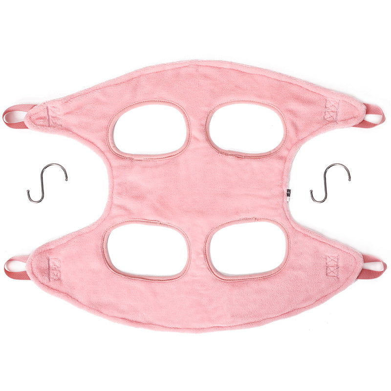Grooming Assist Pet Hammock Plush Soft Dog Pets Supplies Pets dealsniper-net Pink L