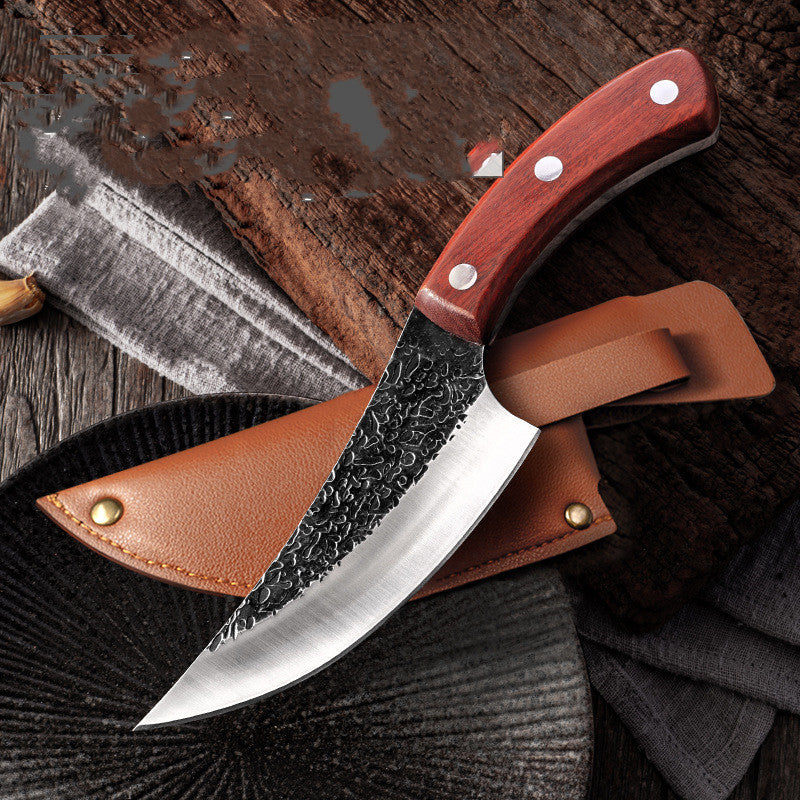 Forged Boning Knife And Hammered Slaughter Kitchen DealSniper.net F