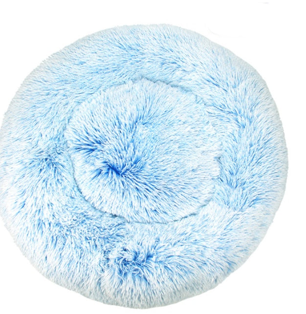 Plush Warm Dog Bed In Winter Pets DealSniper.net Gradient blue 100cm