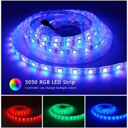 RGB 5050 Flexible Led Strip Lights SMD 12V DC Home Decor DealSniper.net