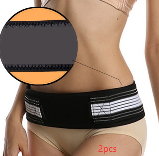 Double-reinforced Pelvic Repair Orthosis Protective Belt Health DealSniper.net Black 2pcs No vents 140x9cm