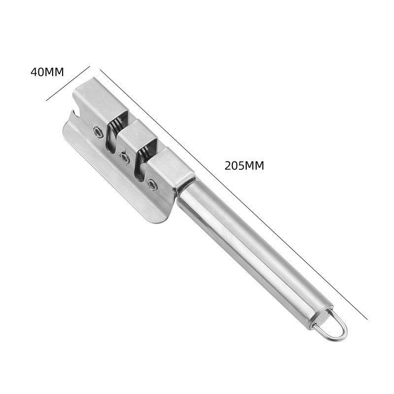 Kitchen Polishing Sharpener Plastic Handle Multifunctional Manual Kitchen dealsniper-net Round tube