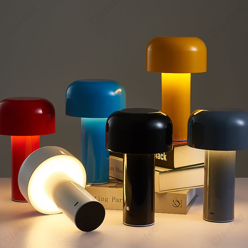 Designer Mushroom Table Lamp Night Light Portable Cordless Home Decor DealSniper.net