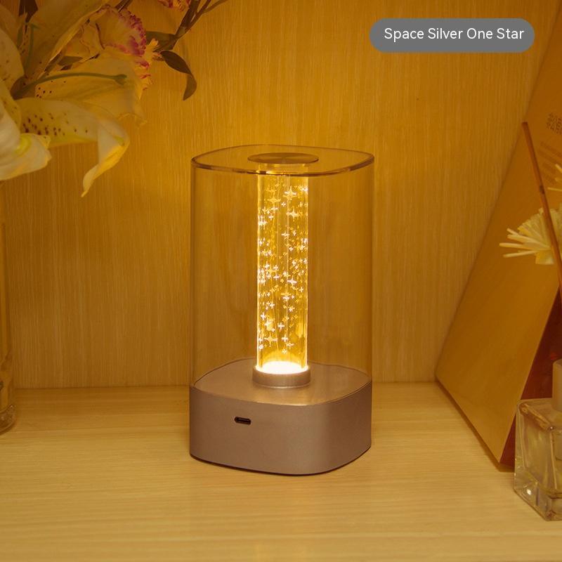 New LED Touch Atmosphere Light USB Charging Eye Protection House DealSniper.net USB Space Silver Starry Sky