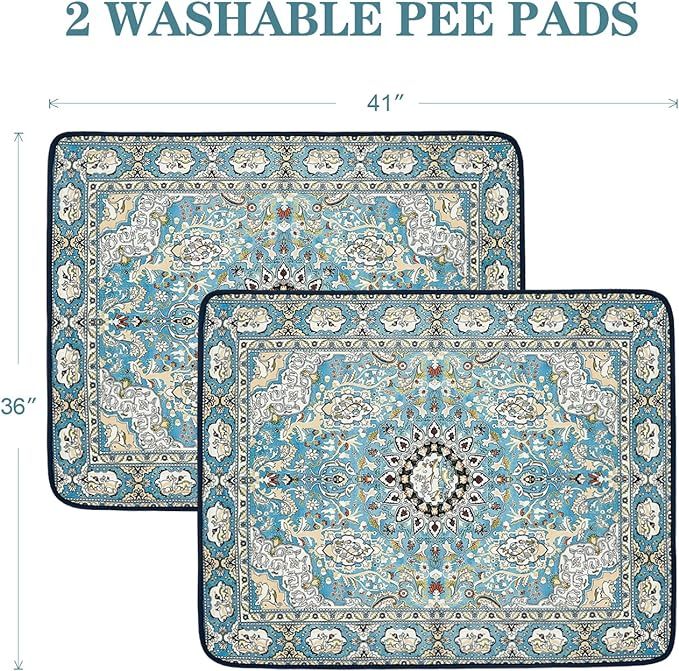 Washable Pee Pads For Dogs, 2 Pack Reusable Pads Pets DealSniper.net