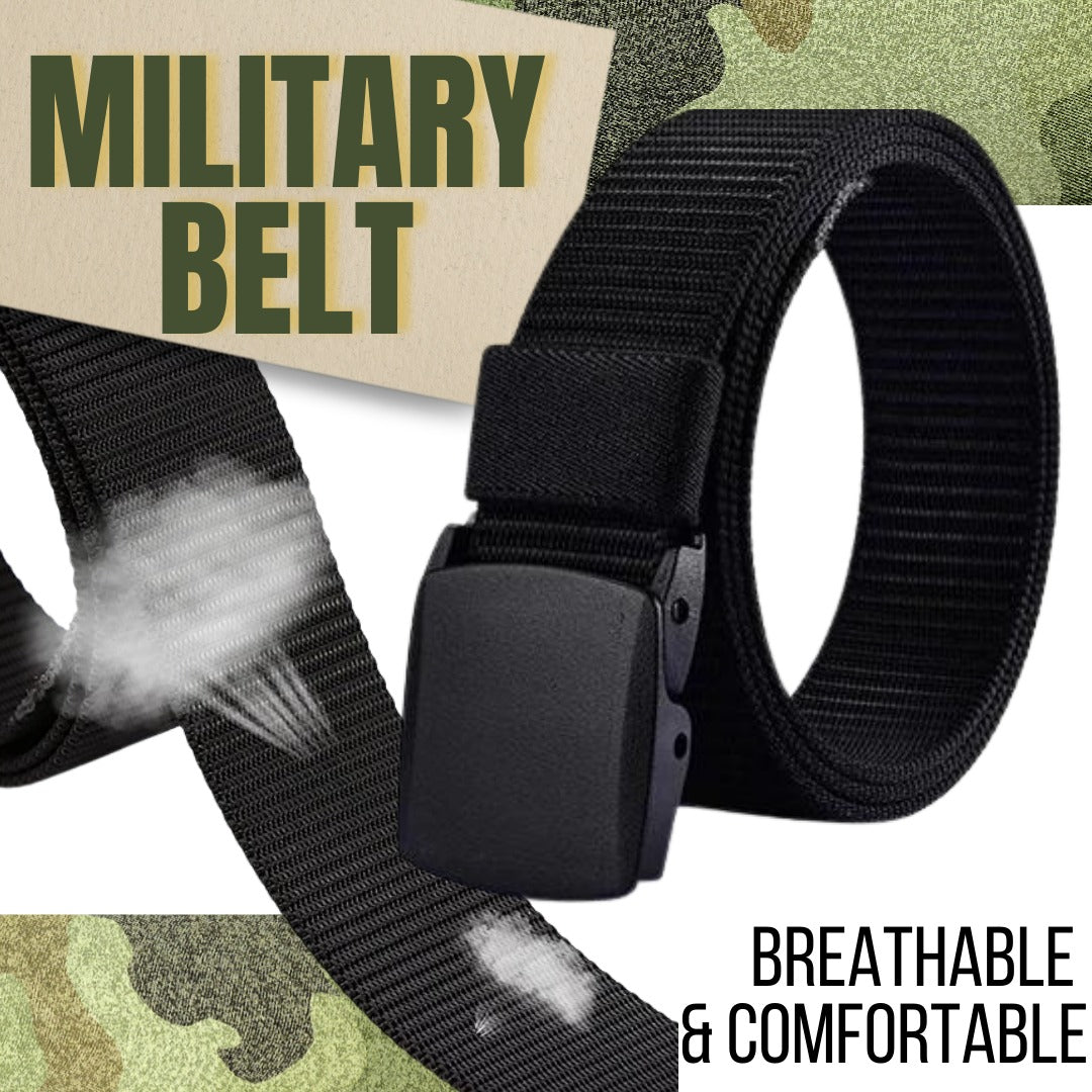 Plastic Cam Buckle Nylon Canvas Tactical Waistband Webbing Military Belt For Men Men DealSniper.net