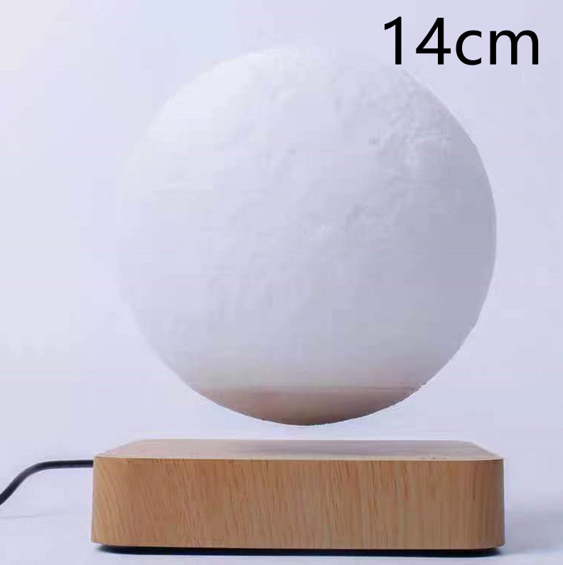 Magnetic Levitation Table Lamp Moon Light 3D Printing Planet Night Light Home Decor DealSniper.net Khaki EU