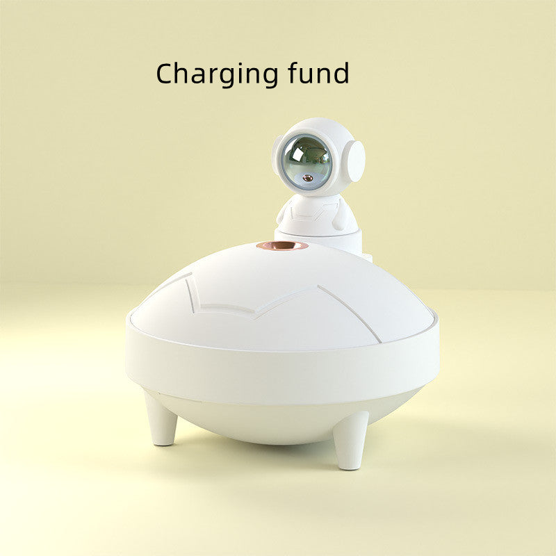 Astronaut Sunset Lamp Humidifier 2 Spraying Mode 360 Degree Home Decor DealSniper.net White Charging fund USB