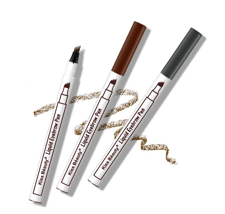 Waterproof Natural Eyebrow Pen Four-claw Eye Brow Tint Beauty DealSniper.net Set