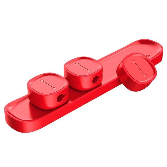 Magnetic Cable Organizer Gadgets DealSniper.net Red