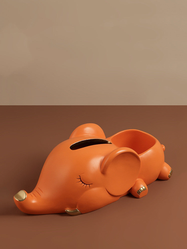 Creative Elephant Multifunctional Tissue Box House DealSniper.net Orange