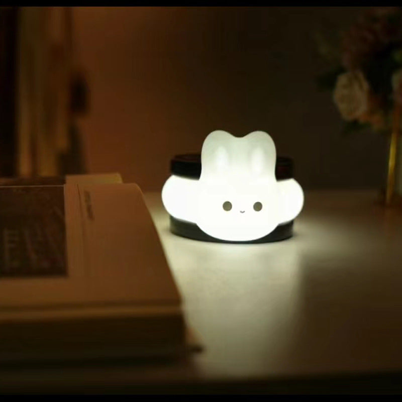Little Rabbit Mini Silicone Clapping Lamp Home Decor Gym From House