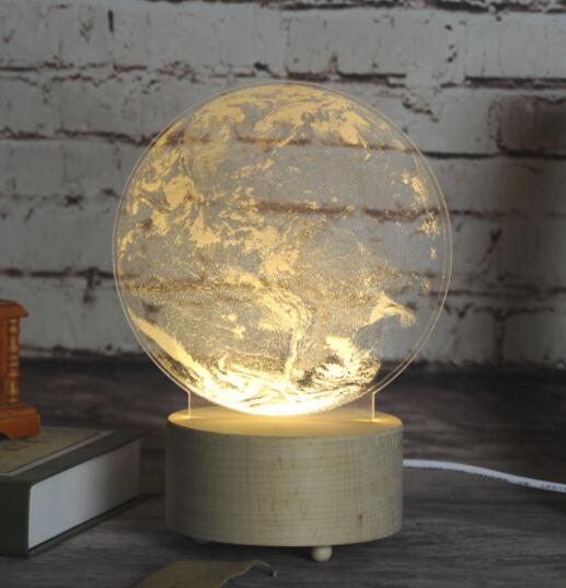 Cute Jellyfish Lamps Romantic LED Touch Children Lights Bedroom House DealSniper.net earth