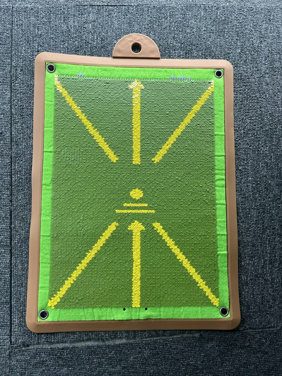 Portable Golf Training Mat For Swing Detection Batting Ball Trace Outdoor DealSniper.net Double layer with glue 1set