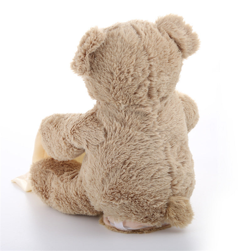 Plush Toy Scarf Bear Interactive Toy Cute Plush Bear Kids DealSniper.net